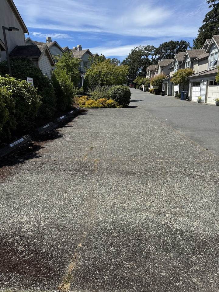 Strata visitor parking before pressure washing